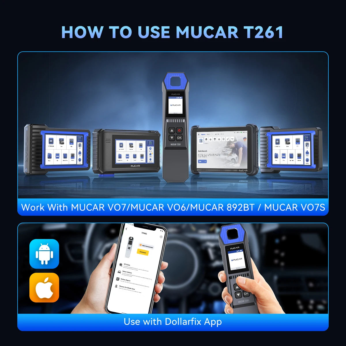 Automotive TPMS Sensor Activator & Programming Tool