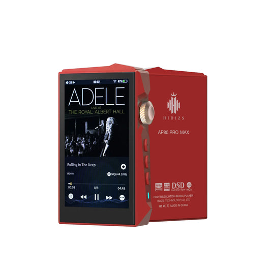 Hi Res Audio Player Dual DAC Streaming MQA Portable Red