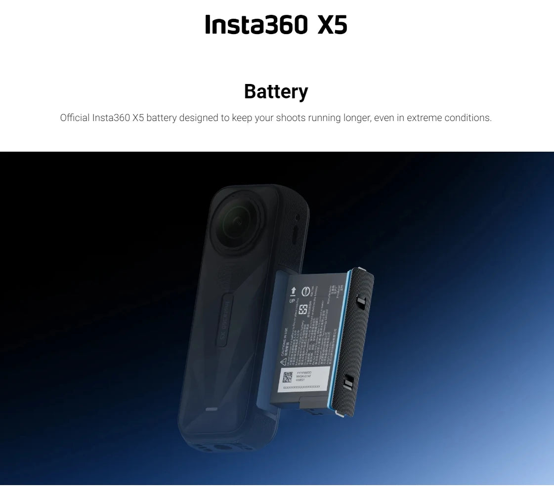 Starter Bundle Insta360 X5 Action Camera 128GB