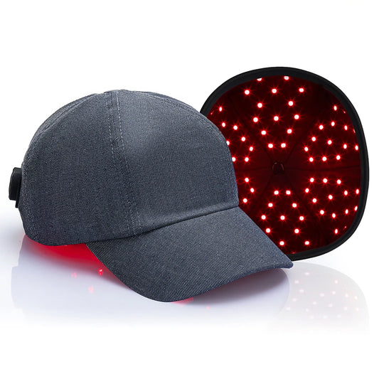 Full Coverage Red Light Therapy Cap in Grey AU Plug