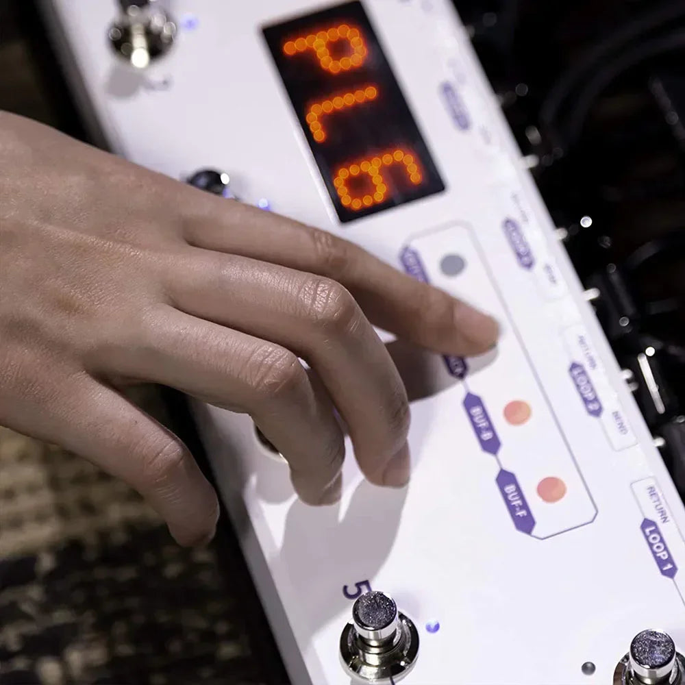 Programmable Guitar Pedal Controller with 6 Loops