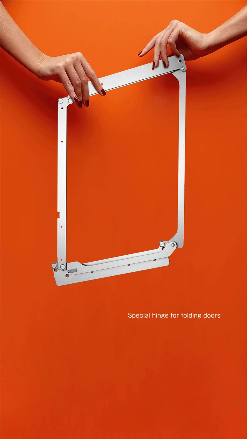 180° Stainless Steel Folding Door Hinge Left Inner