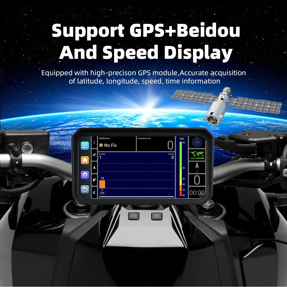 6" Motorcycle Navigation Screen with Wireless CarPlay