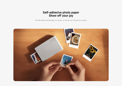 1S Photo Printer Kit 50 Sheets, Cordless Thermal Printing
