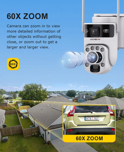 4G Security Camera Human Tracking 128GB