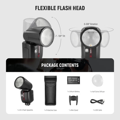 2.4G Wireless TTL Flash with 3000mAh Battery Nikon