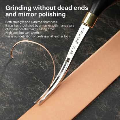 Leather Edge Skiver Beveler Cutter 6-Size Craft Tool Set