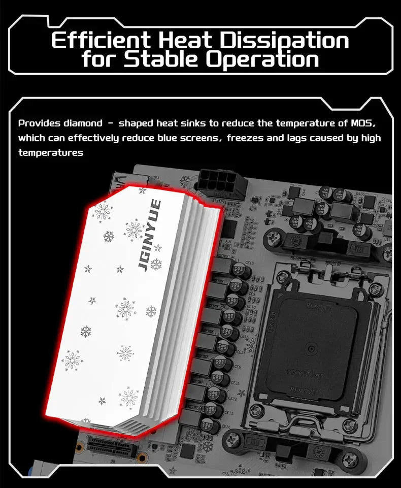 High Performance B650M AM5 DDR5 Motherboard for PC