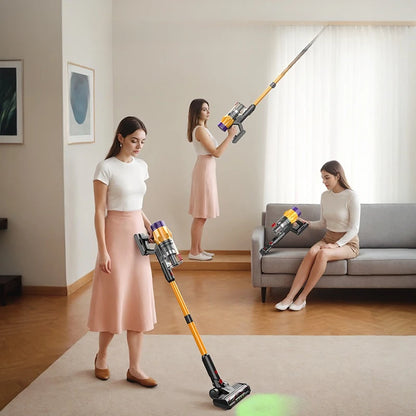 Smart Cordless Vacuum Cleaner with Mite Brush for Pet Hair