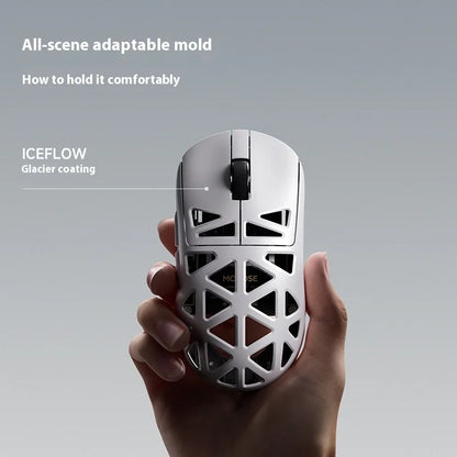 Portable Tri Mode Wireless Gaming Mouse 42000DPI Ultra White