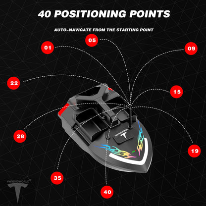 Long Battery GPS Bait Boat 12000mAh Auto Return