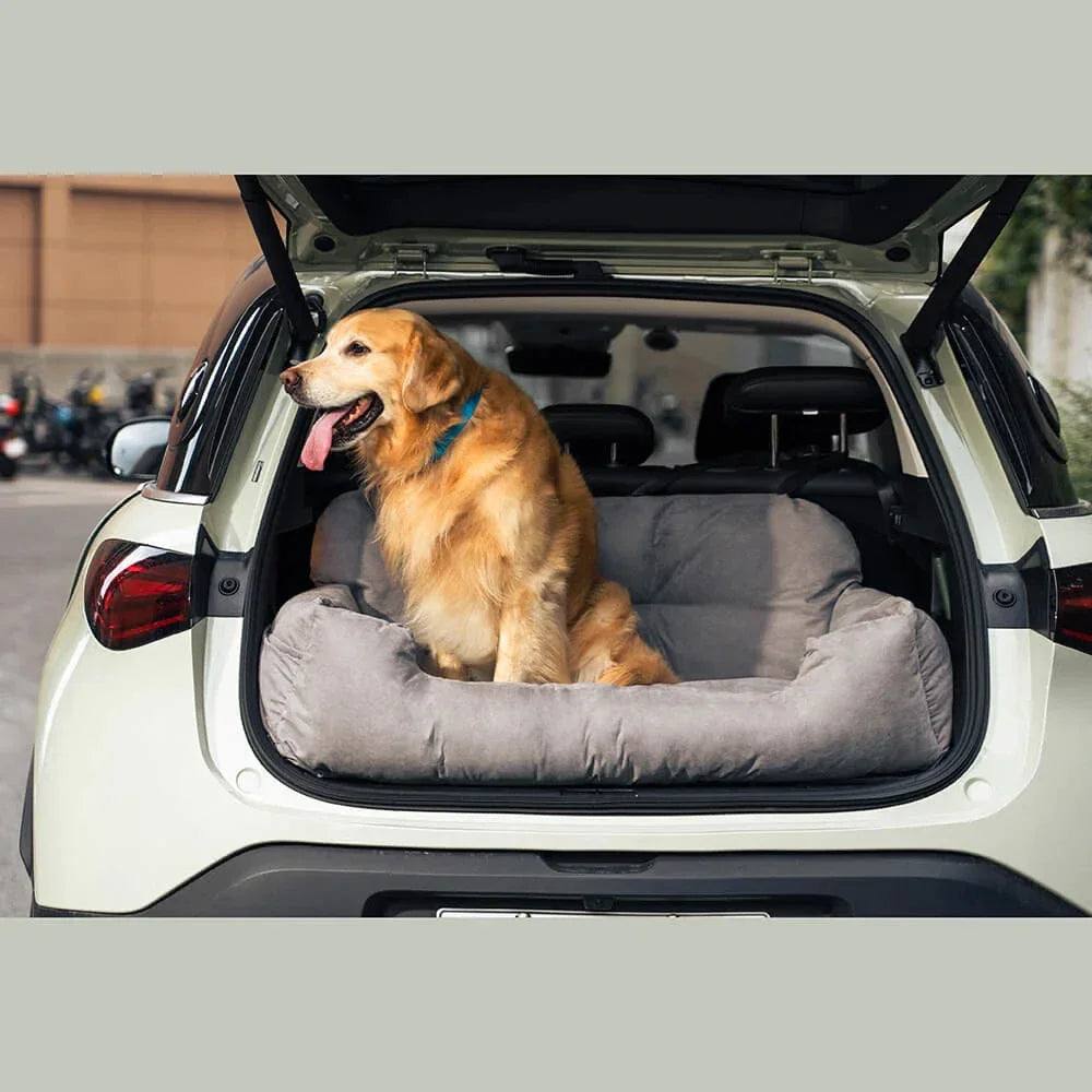 Large Dog Car Seat Bed Travel Booster 95cm Dark Blue
