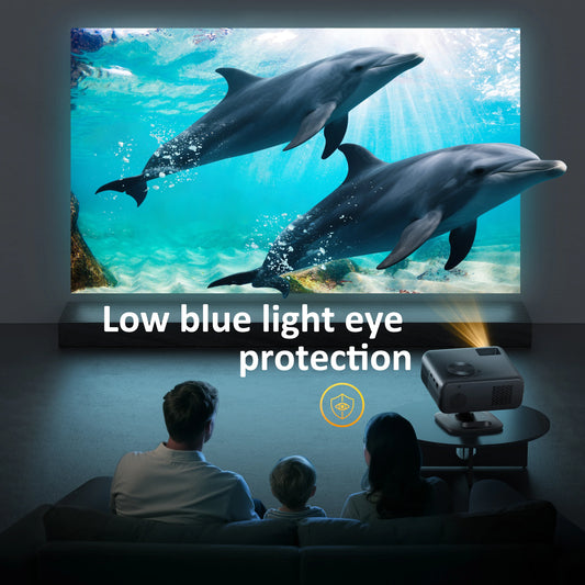 Portable Mini Projector 800 ANSI 1080P WiFi6 32GB
