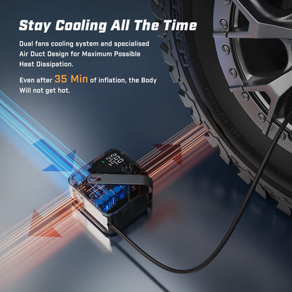 Rechargeable LED Electric Air Pump for Truck and Motorcycle