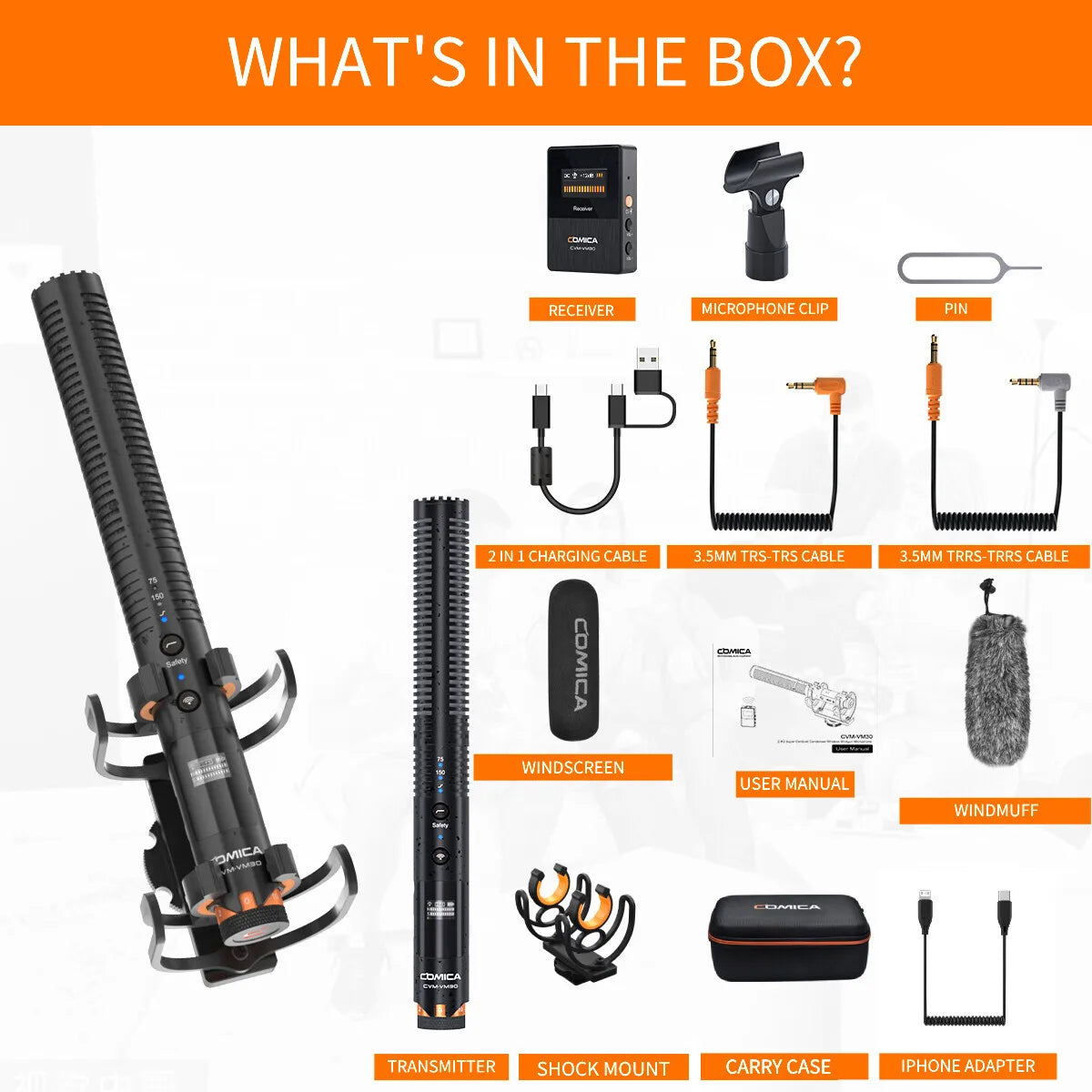 Portable Wireless Condenser Mic for iPhone Video and Podcasts