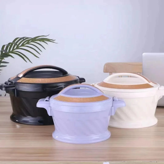 Portable Insulated Food Carrier Set Violet