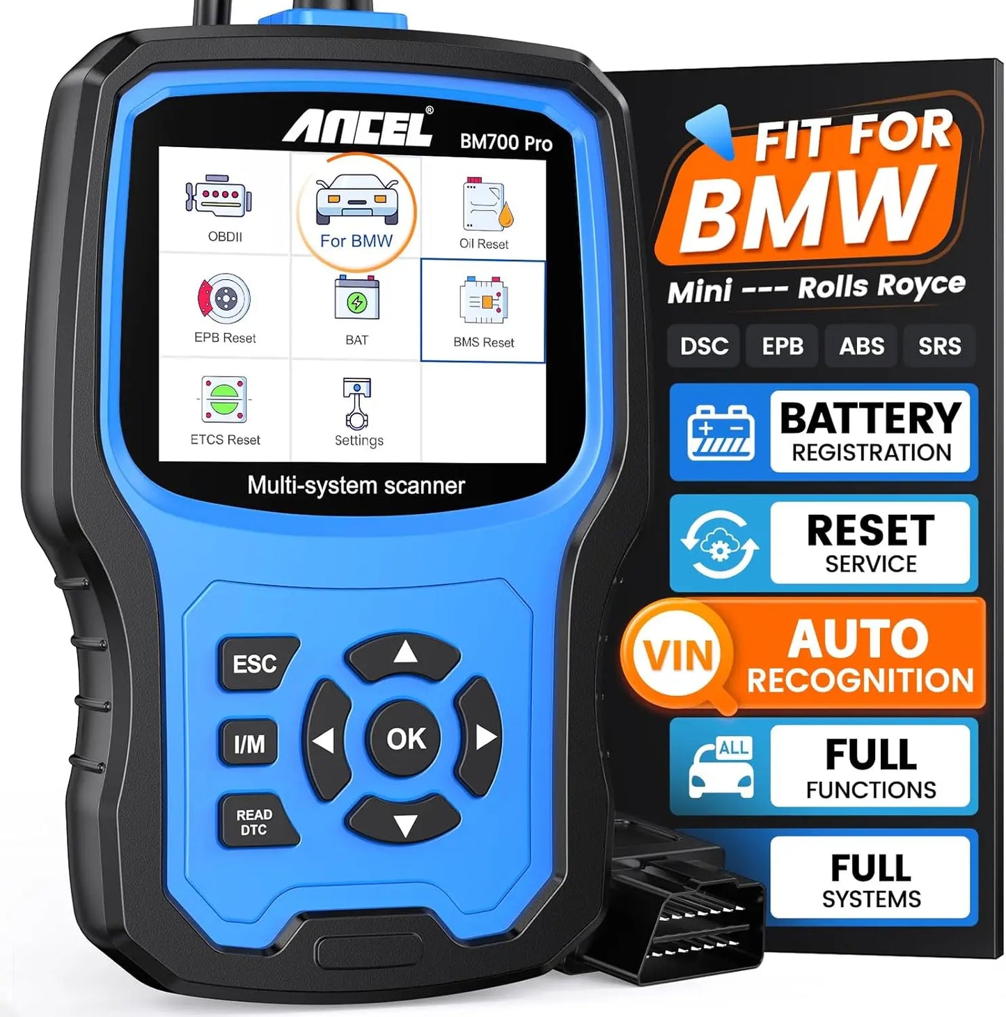 BMW MINI OBD2 Diagnostic Scanner All System Reset Tool