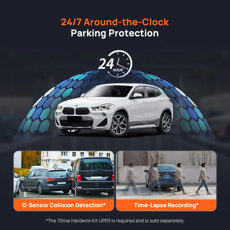 4K UHD Dash Cam GPS Voice Control