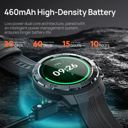 Military Grade GPS Smart Watch Compass Desert White