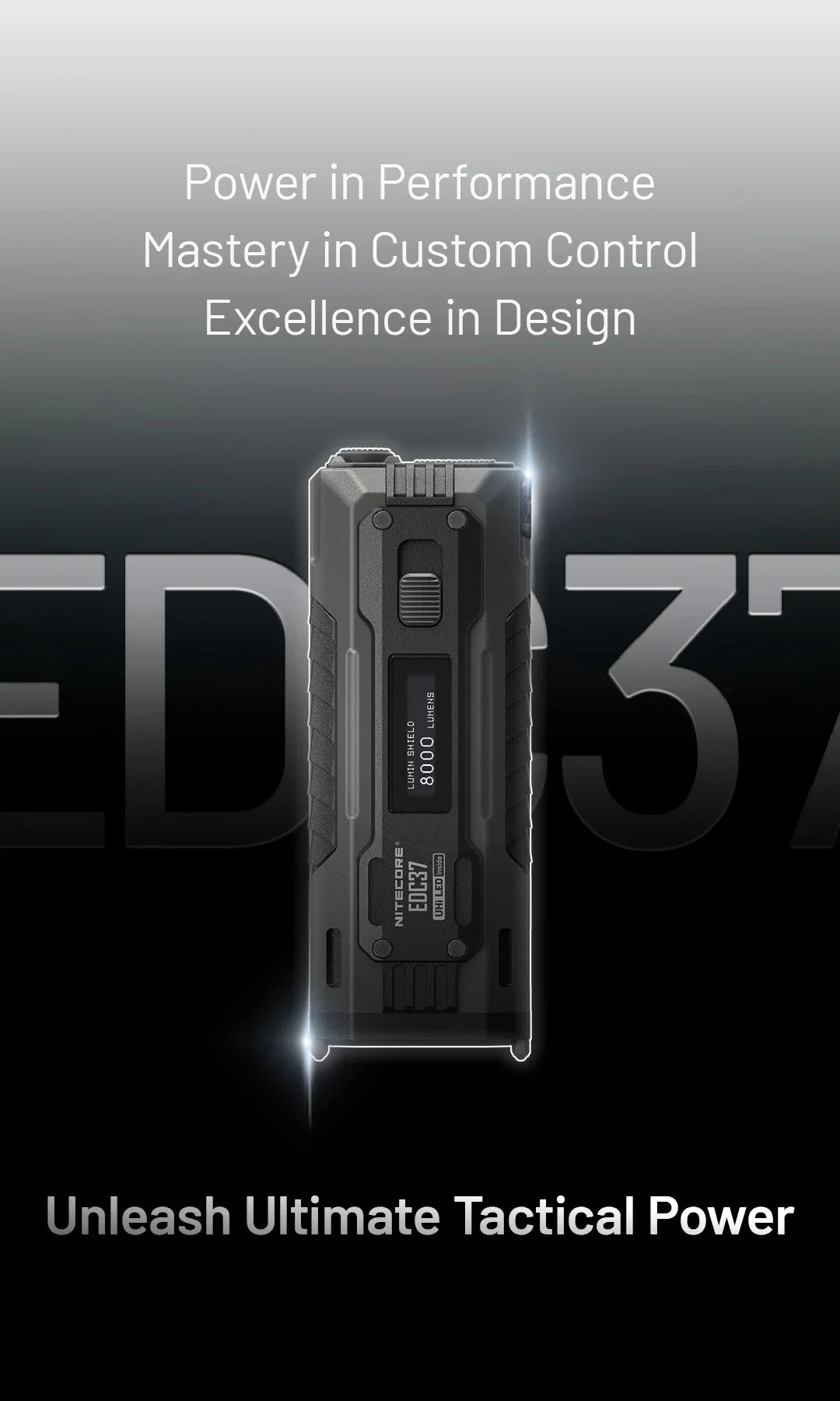 Ultra-Bright EDC37 8000LM Flashlight