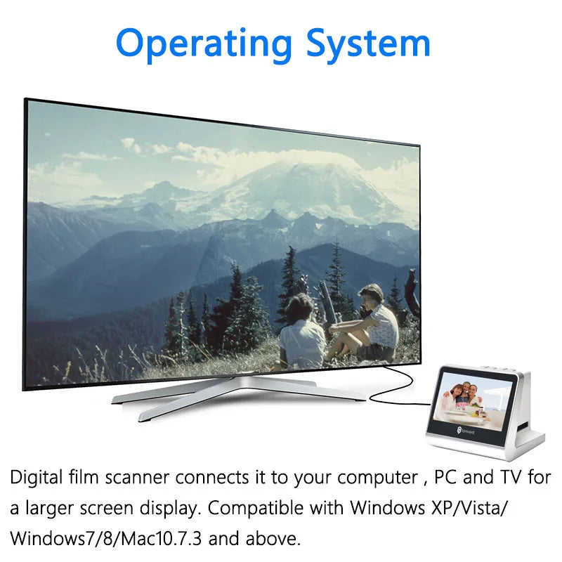 22MP Film Scanner with 5 Inch Screen and 16GB Memory