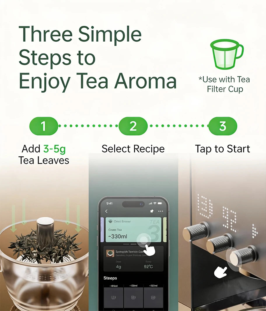 Transparent All-Purpose Tea Filter Cup for Coffee Machines