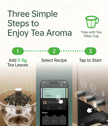 Transparent All-Purpose Tea Filter Cup for Coffee Machines