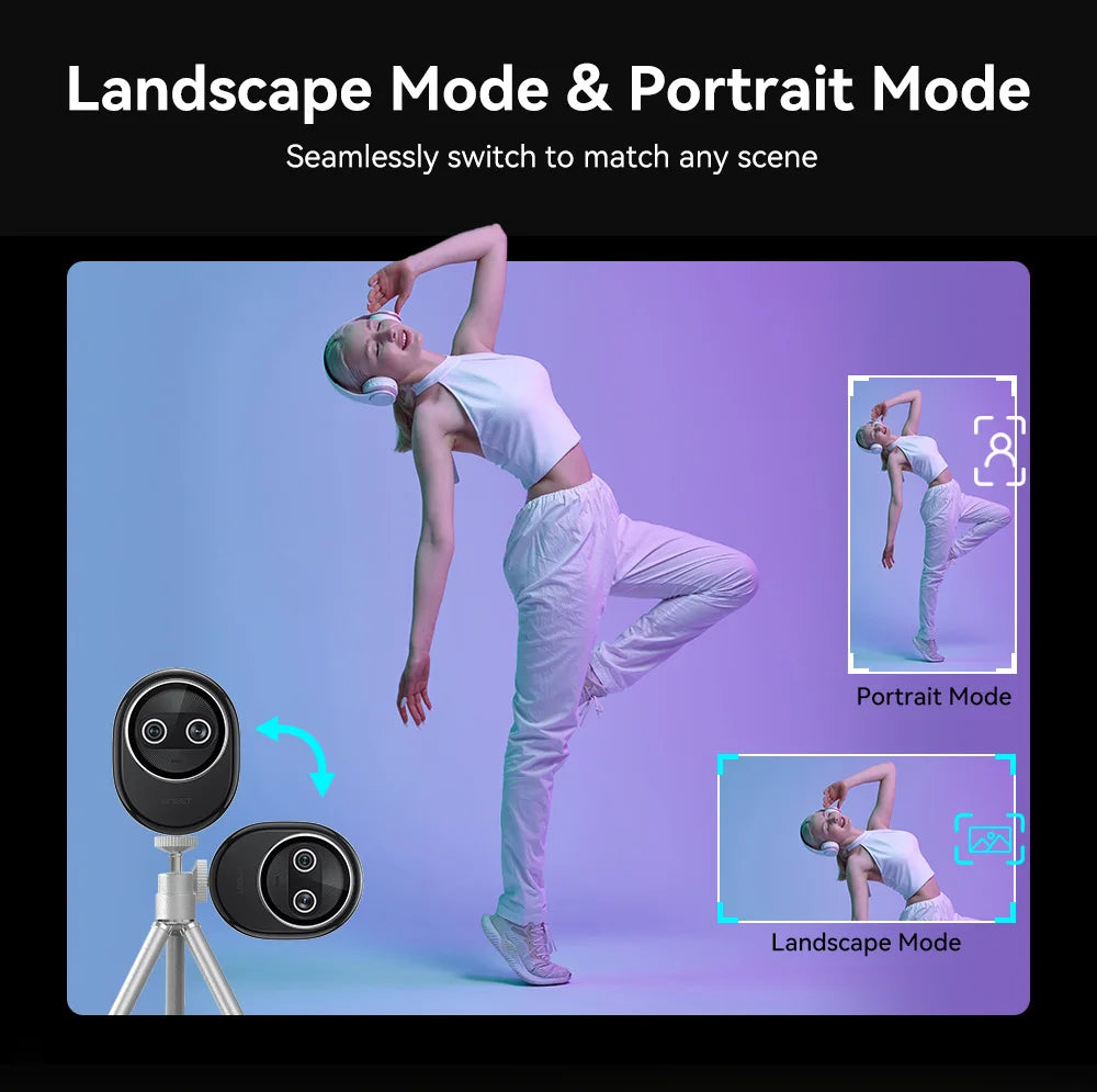 4K USB Webcam Piko White with Tripod and 3 Mics