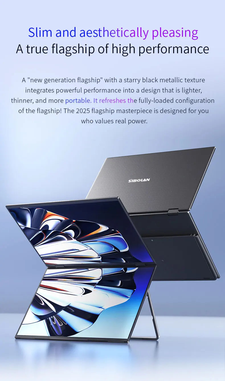 16" Portable Dual Screen Monitor 2.5K USB-C HDMI
