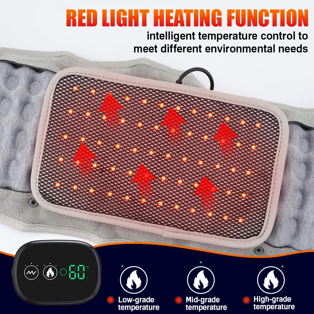 Heated Lumbar Traction Belt with Inflatable Back Support
