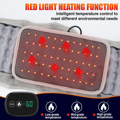 Heated Lumbar Traction Belt with Inflatable Back Support