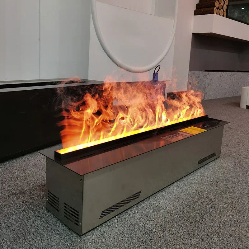 800mm 3D Atomizing Fireplace with Multi-Color Flames