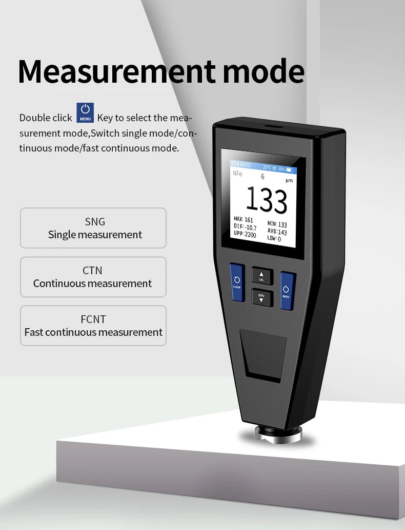 Portable Digital Paint Gauge for Car Surface Measurement
