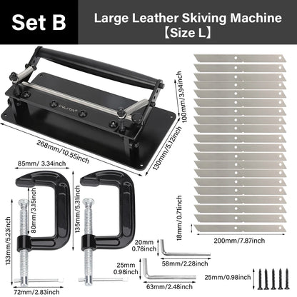 Heavy Duty Manual Leather Skiving Machine Belt Splitter Large
