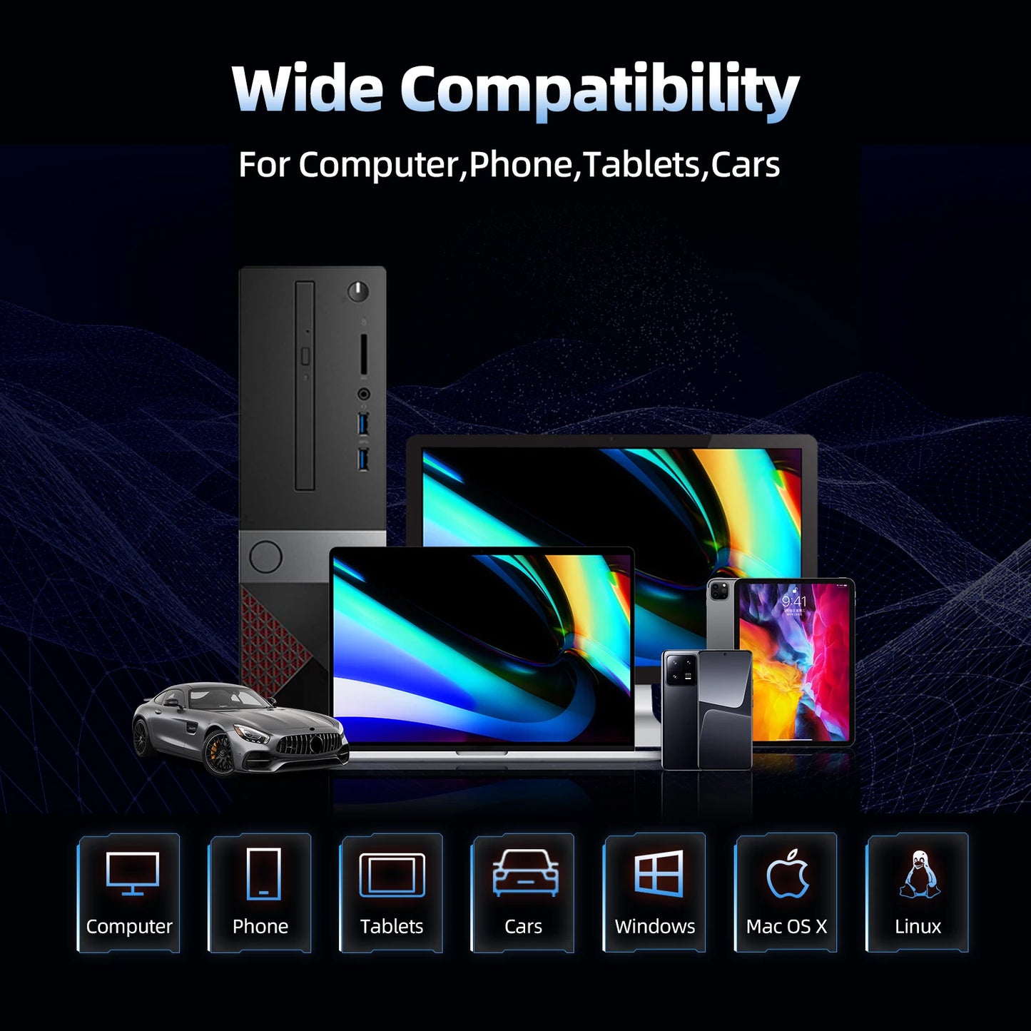 1TB Dual-Port USB Flash Drive Fast Transfer Storage
