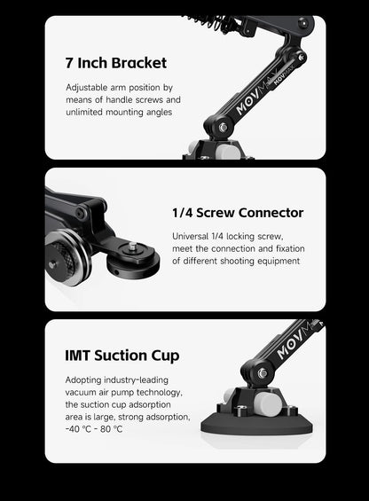 Shock-Reducing Camera Stabiliser Blade Arm Kit 3 for Smooth Shots