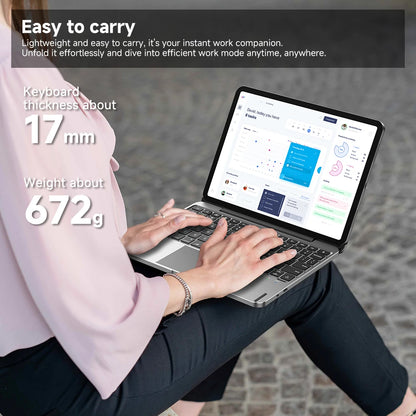 Detachable Bluetooth Keyboard for iPad Pro 11 Grey