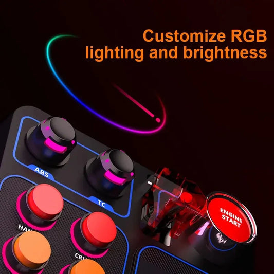 PXN Racing Simulator Control Box with RGB Lighting