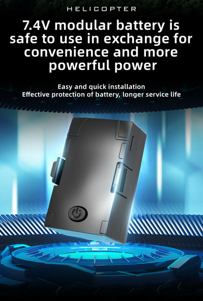 Yellow Brushless RC Helicopter with 6-Axis Gyro and Optical Flow