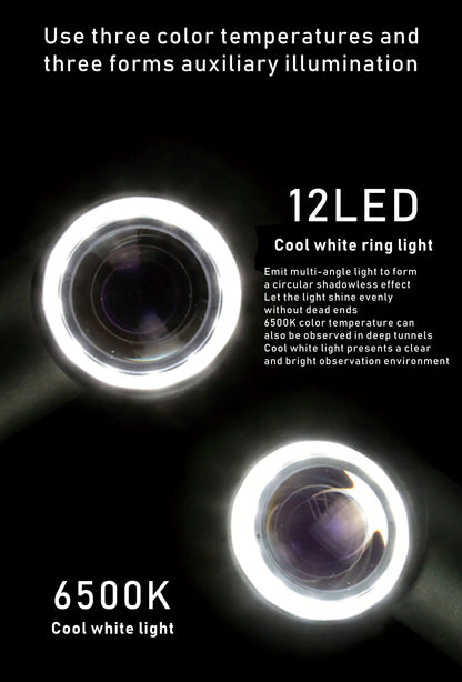 Portable 30X LED Magnifying Glass for Precision Craft Work