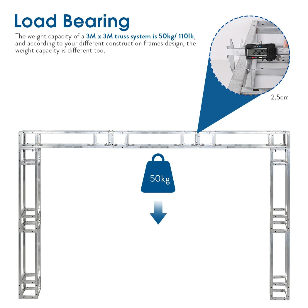Three Piece Iron Square Truss Tower for Events and Performances
