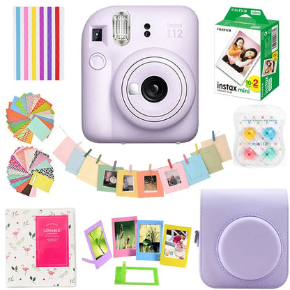 Instant Film Camera with 20 Sheets and Accessories Set