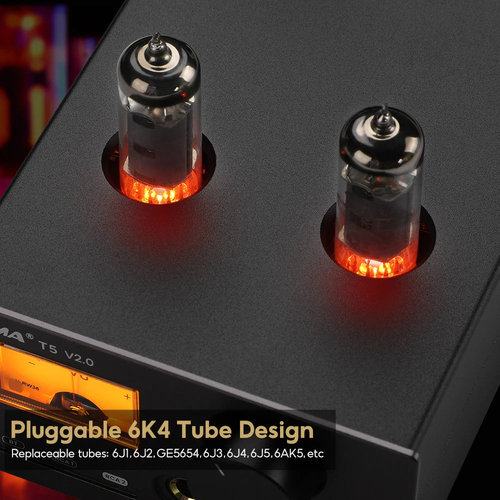 Class D 2.0 Channel Amplifier with VU Meter