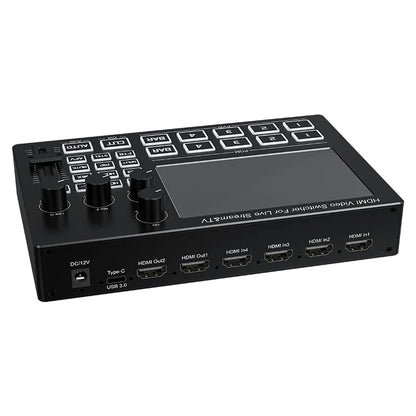 4-Channel HDMI Video Switcher Live Streaming Mixer