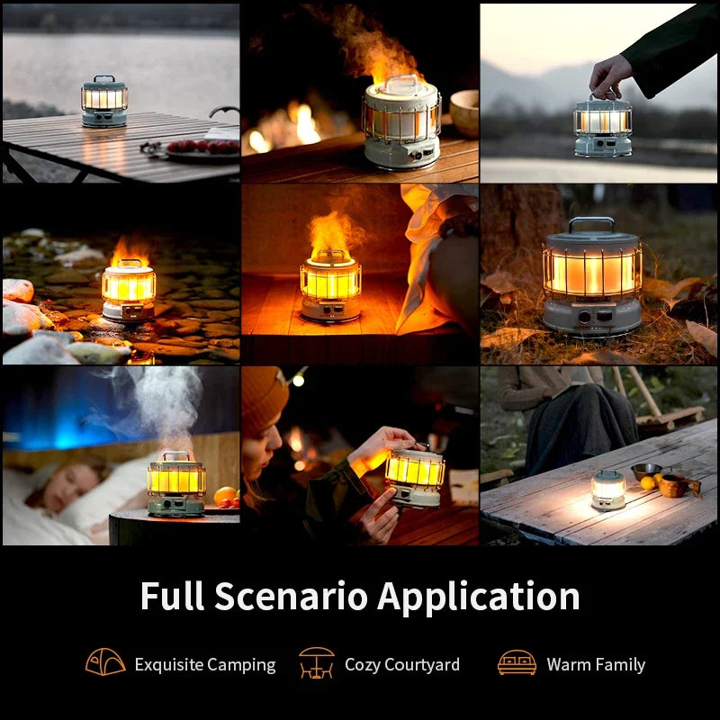 Rechargeable Camping Lantern 9600mAh 3in1 Vintage Light