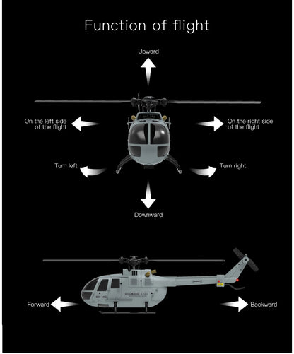 Remote Control Helicopter with Stable Hover and 4 Channels