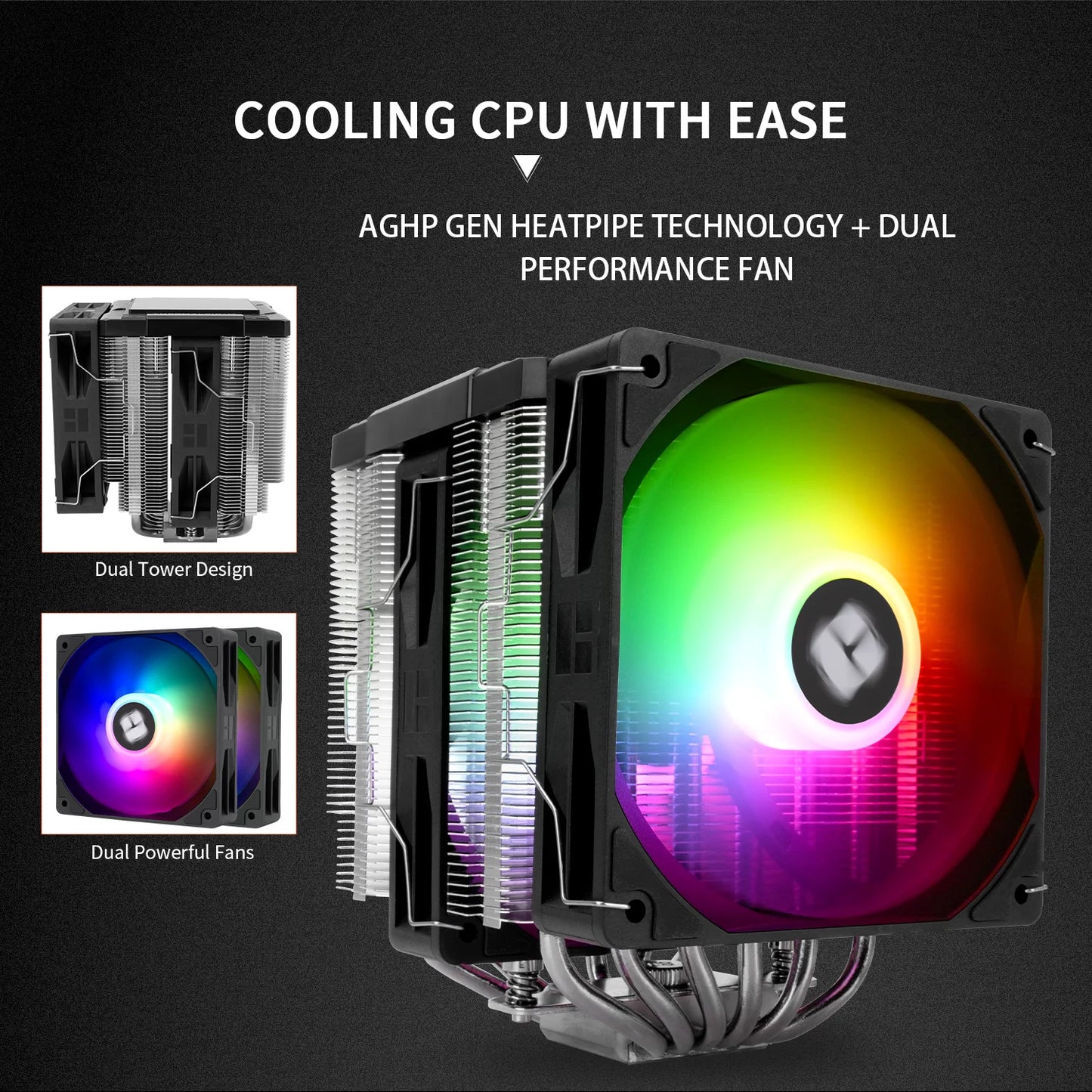 Thermalright High-Efficiency PA120 CPU Cooler White ARGB