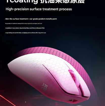 Dual Mode Gaming Mouse 8K Polling Lightweight Pink