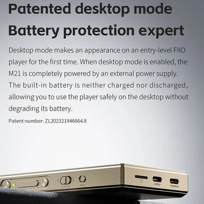 Titanium Gold Hi-Res Audio MP3 Player Bluetooth LDAC