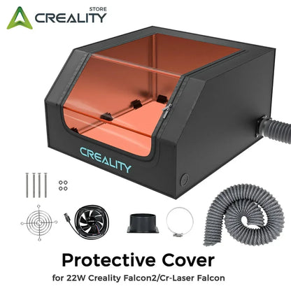 Fireproof Laser Engraver Enclosure with Vent Fan and Pipe